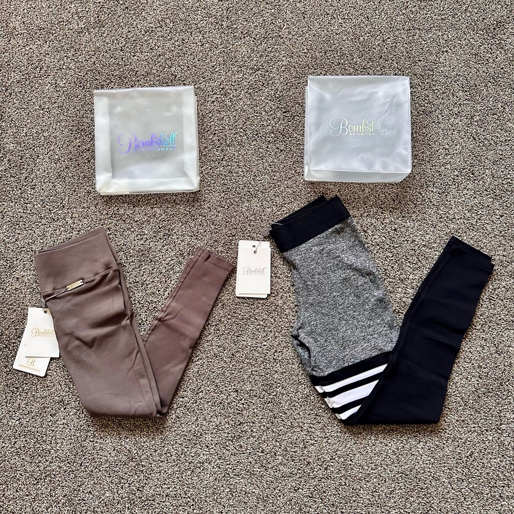 NOT FOR SALE 🖤 Bombshell Sportswear Leggings (2 Pairs) - BNWT Size Small